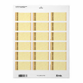 ヴィンテージ感謝祭ハーベストアート住所 シール (フルシート)