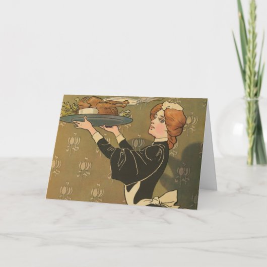 ヴィンテージ感謝祭ビクトリアントルコ シーズンカード (正面)