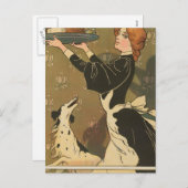 ヴィンテージ感謝祭ビクトリアントルコ シーズンポストカード (正面/裏面)