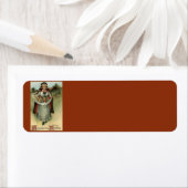 ヴィンテージ感謝祭ピルグリム差出人住所ラベル ラベル (インサイチュ)