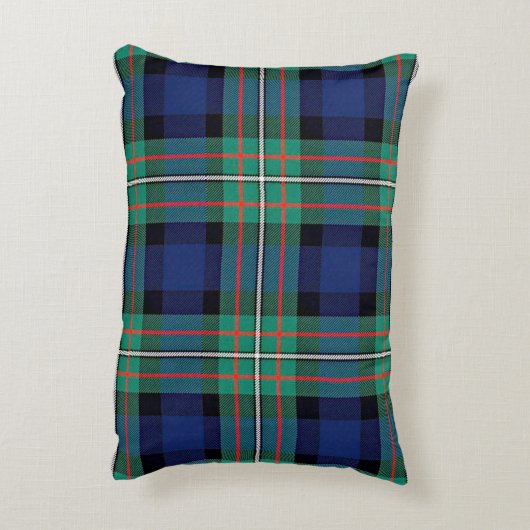 ヴィンテージ感謝祭ファーガソン氏タータンチェック枕 アクセントクッション (裏面(縦))