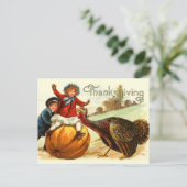 ヴィンテージ感謝祭フロリック シーズンポストカード (スタンド正面)