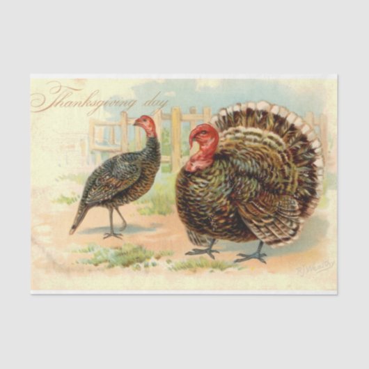 ヴィンテージ感謝祭ミックスシリーズデザイン19 薄葉紙 (正面)