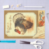 ヴィンテージ感謝祭ミックスシリーズデザイン4 薄葉紙 (クラフト)