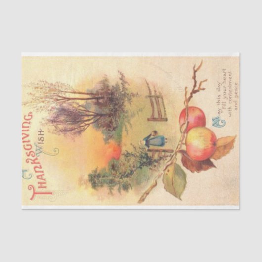 ヴィンテージ感謝祭ミックスシリーズデザイン5 薄葉紙 (正面)