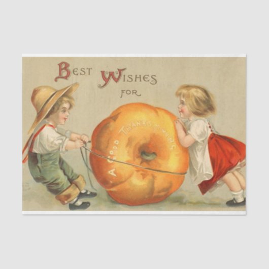 ヴィンテージ感謝祭ミックスシリーズデザイン9 薄葉紙 (正面)