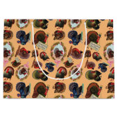 ヴィンテージ感謝祭七面鳥 ラージペーパーバッグ (正面)