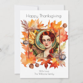 ヴィンテージ感謝祭招待状 招待状