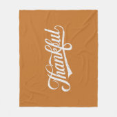 ヴィンテージ感謝祭秋ギフト フリースブランケット (正面)
