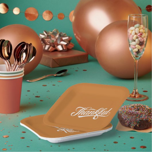 ヴィンテージ感謝祭秋ギフト ペーパープレート (複数)