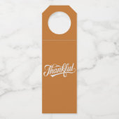 ヴィンテージ感謝祭秋ギフト ボトルネックタグ (正面)