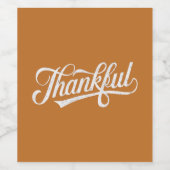 ヴィンテージ感謝祭秋ギフト ワインラベル (シングルラベル)