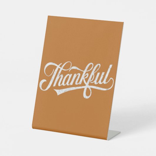 ヴィンテージ感謝祭秋ギフト 台座サイン (正面)