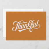 ヴィンテージ感謝祭秋ギフト 招待状 (正面/裏面)