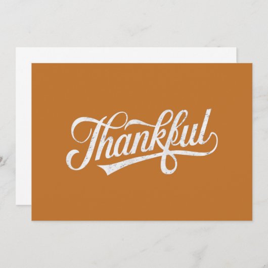 ヴィンテージ感謝祭秋ギフト 招待状 (正面/裏面)