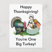 ヴィンテージ感謝祭1大七面鳥ディナー、ZSG シーズンポストカード (正面)