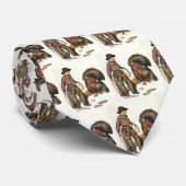 ヴィンテージ感謝祭、カウボーイがトルコをキャッチ ネクタイ (ロール)