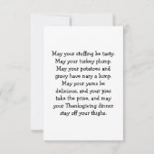 ヴィンテージ感謝祭 カード (裏面)