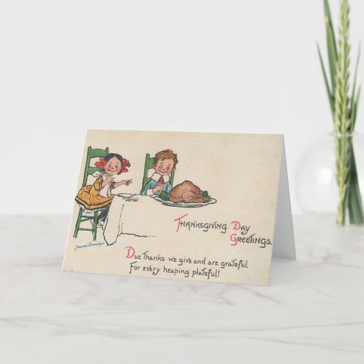 ヴィンテージ感謝祭 シーズンカード (正面)