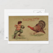 ヴィンテージ感謝祭 シーズンポストカード (正面/裏面)