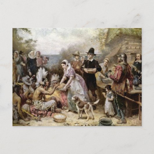 ヴィンテージ感謝祭 シーズンポストカード (正面)