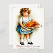 ヴィンテージ感謝祭 シーズンポストカード (正面/裏面)