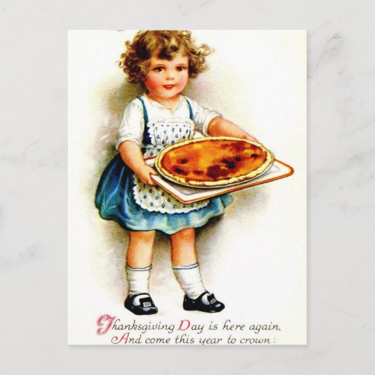 ヴィンテージ感謝祭 シーズンポストカード (正面)