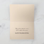 ヴィンテージ感謝祭,トルコ,ピルグリムガール シーズンカード (内部)