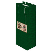 ヴィンテージ感謝祭，トルコ，ピルグリムガール ワインギフトバッグ (正面アングル)