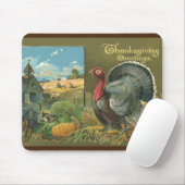 ヴィンテージ感謝祭、トルコon the Farm マウスパッド (マウス)