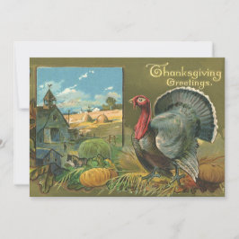 ヴィンテージ感謝祭、トルコon the Farm 招待状