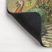 ヴィンテージ感謝祭（七面鳥と巡礼者） マウスパッド (コーナー)