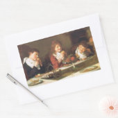 ヴィンテージ感謝祭 長方形シール (封筒)