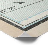 ヴィンテージ懇親会島地図(1901) ポスター (角)