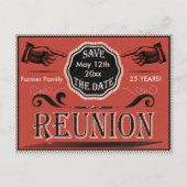 ヴィンテージ懇親会日付の保存 案内ポストカード (正面)