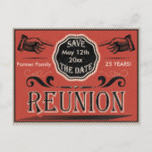 ヴィンテージ懇親会日付の保存 案内ポストカード (正面)