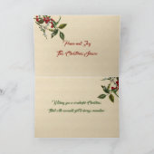 ヴィンテージ懐かしいクリスマスチャイルドベーキング シーズンカード (内部)