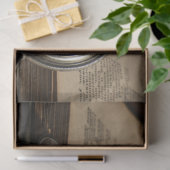 ヴィンテージ懐中時計ブック20x30デコパージュ 薄葉紙 (ギフト)