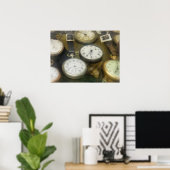 ヴィンテージ懐中時計 ポスター (ホームオフィス)