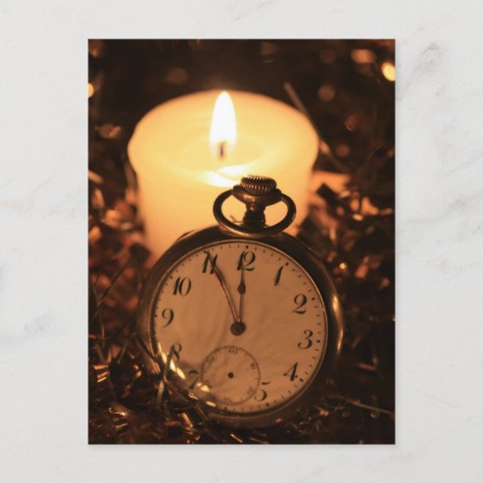 ヴィンテージ懐中時計 ポストカード (正面)