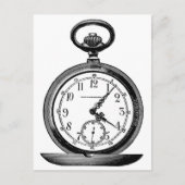 ヴィンテージ懐中時計(19世紀) ポストカード (正面)