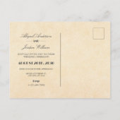 ヴィンテージ懐結婚痛 インビテーションポストカード (裏面)