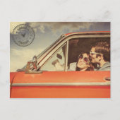 ヴィンテージ懐結婚痛 インビテーションポストカード (正面)