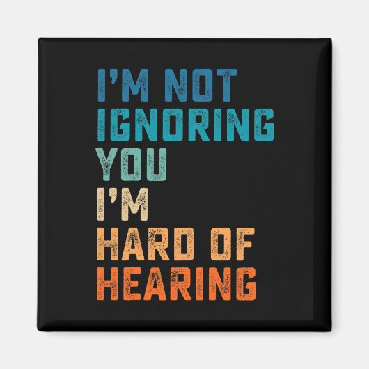 ヴィンテージ懸命ASL手話ろう阿波 マグネット (正面)