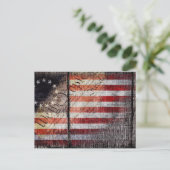 ヴィンテージ我々は人民ベッツィロス国旗 ポストカード (スタンド正面)