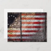 ヴィンテージ我々は人民ベッツィロス国旗 ポストカード (正面/裏面)