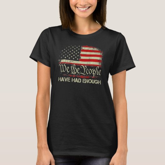 ヴィンテージ我々は、人々は十分な1776のFlaを持っている Tシャツ (正面)