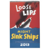 ヴィンテージ戦争の努力ポスターカレンダー2013年 カレンダー (カバー)