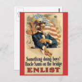 ヴィンテージ戦争の郵便はがき、ヴィンテージの米国政府 ポストカード (正面/裏面)