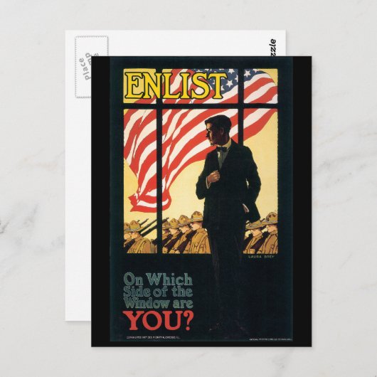 ヴィンテージ戦争はがき、ヴィンテージ入れポスター ポストカード (正面/裏面)